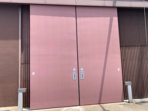 断熱塗料ガイナ 施工例 鉄扉
