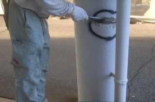 外壁改修 爆裂補修 鉄筋錆部除去